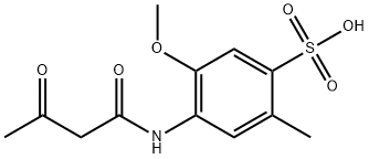4-[(1,3-dioxybutyl)amino]-5-methoxy-2-methyl-benzenesulfonic acid Structure