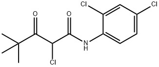 2-chloro-N-(2,4-dichlorophenyl)-4,4-dimethyl-3-oxovaleramide 구조식 이미지