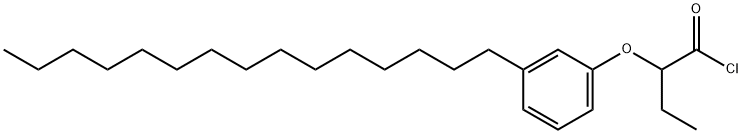 2-(3-pentadecylphenoxy)butyryl chloride Structure