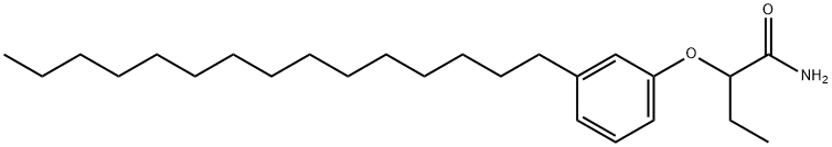 2-(3-Pentadecylphenoxy)butanamide Structure