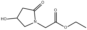 ethyl 4-hydroxy-2-oxopyrrolidine-1-acetate  구조식 이미지