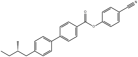 4-cyanophenyl (S)-4'-(2-methylbutyl)[1,1'-biphenyl]-4-carboxylate 구조식 이미지