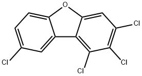 1,2,3,8-TETRACHLORODIBENZOFURAN Structure