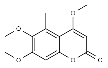 4,6,7-Trimethoxy-5-methylcoumarin 구조식 이미지
