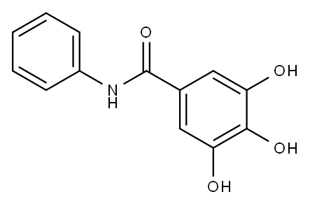 3,4,5-trihydroxybenzanilide 구조식 이미지