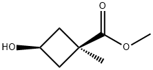 시클로부탄카르복실산,3-하이드록시-1-메틸-,메틸에스테르,시스-(9CI) 구조식 이미지