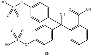 Phenolphthalein disulfate tripotassium salt trihydrate Structure