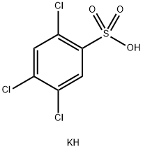2,4,5-Trichlorobenzenesulfonic калиевой соли кислоты структурированное изображение