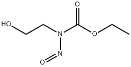 2-Hydroxyethylnitrosocarbamic acid ethyl ester 구조식 이미지