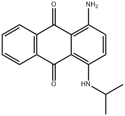 1-amino-4-[(1-methylethyl)amino]anthraquinone  구조식 이미지