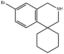7'-broMo-2',3'-dihydro-1'H-spiro[cyclohexane-1,4'-isoquinoline] 구조식 이미지