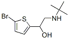 1-(5-브로모-2-티에닐)-2-tert-부틸아미노에탄올 구조식 이미지