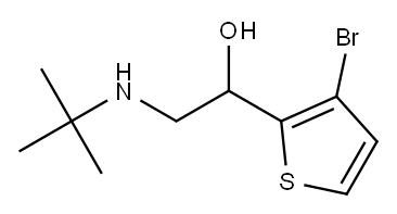 1-(3-Bromo-2-thienyl)-2-tert-butylaminoethanol 구조식 이미지