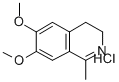 3,4-Dihydro-6,7-dimethoxy-1-methylisoquinoline hydrochloride Structure