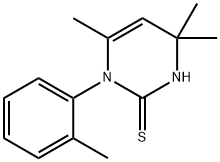 1-(o-Tolyl)-2-thio-4,4,6-trimethyl dihydropyrimidine 구조식 이미지