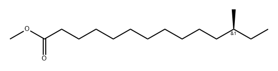 (S)-12-Methyltetradecanoic acid methyl ester Structure