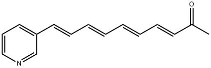 (3E,5E,7E,9E)-10-(3-Pyridyl)-3,5,7,9-decatetrene-2-one Structure