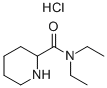 N,N-DIETHYL-2-PIPERIDINECARBOXAMIDE MONOHYDROCHLORIDE Structure
