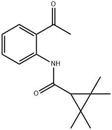 시클로프로판카르복사미드,N-(2-아세틸페닐)-2,2,3,3-테트라메틸-(9CI) 구조식 이미지