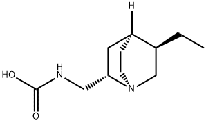 Carbamic acid, [[(1S,2S,4S,5R)-5-ethyl-1-azabicyclo[2.2.2]oct-2-yl]methyl]- (9CI) 구조식 이미지