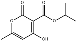 2H-Pyran-3-carboxylic acid, 4-hydroxy-6-methyl-2-oxo-, 1-methylethyl ester (9CI) 구조식 이미지