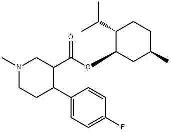 1-METHYL-4-(4-FLUOROPHENYL)-PIPERIDINE-3-CARBOXYLIC ACID MENTHYL ESTER Structure