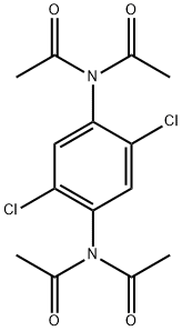 ACETAMIDE, N,N'-(2,5-DICHLORO-1,4-PHENYLENE)BIS[N-ACETYL-] Structure