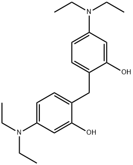2,2'-메틸렌비스[5-(디에틸아미노)페놀] 구조식 이미지