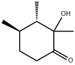 Cyclohexanone, 2-hydroxy-2,3,4-trimethyl-, (3S,4R)- (9CI) 구조식 이미지