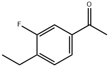 Ethanone, 1-(4-ethyl-3-fluorophenyl)- (9CI) 구조식 이미지