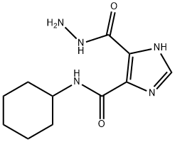 1H-이미다졸-4-카르복실산,5-[(시클로헥실아미노)카르보닐]-,히드라지드 구조식 이미지