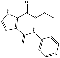 1H-Imidazole-4-carboxylicacid,5-[(4-pyridinylamino)carbonyl]-,ethylester 구조식 이미지