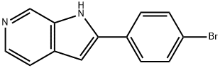 2-(4-BROMOPHENYL)-1H-PYRROLO[2,3-C]PYRIDINE 구조식 이미지