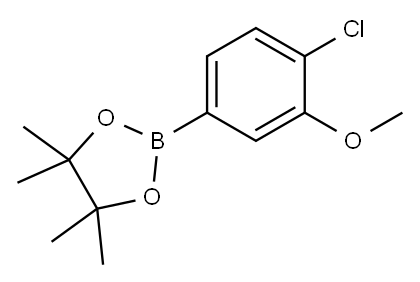 4-Chloro-3-methoxyphenylboronic acid pinacolester 구조식 이미지