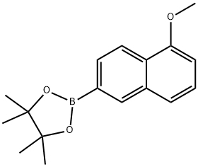 1,3,2-Dioxaborolane, 2-(5-methoxy-2-naphthalenyl)-4,4,5,5-tetramethyl- Structure