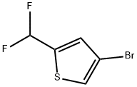 4-브로모-2-(디플루오로메틸)-티오펜 구조식 이미지