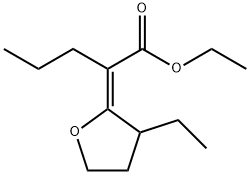 펜탄산,2-(3-에틸디히드로-2(3H)-푸라닐리덴)-,에틸에스테르,(2E)-(9CI) 구조식 이미지