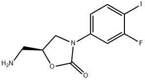 2-Oxazolidinone, 5-(aMinoMethyl)-3-(3-fluoro-4-iodophenyl)-, (5S)- 구조식 이미지