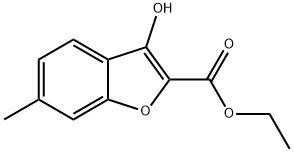 2-Benzofurancarboxylic acid, 3-hydroxy-6-methyl-, ethyl ester Structure