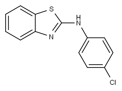 BENZOTHIAZOL-2-YL-(4-CHLORO-PHENYL)-AMINE Structure