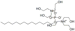 bis[tris(2-hydroxyethyl)ammonium] tetradecyl phosphate Structure