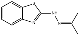 ACETONE-BENZOTHIAZOLYL-2-HYDRAZONE 구조식 이미지