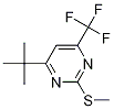 4-tert-butyl-2-(Methylsulfanyl)-6-
(trifluoroMethyl)pyriMidine Structure