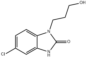 5-chloro-1,3-dihydro-1-(3-hydroxypropyl)-2H-benzimidazol-2-one 구조식 이미지