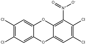 1-Nitro-2,3,7,8-tetrachlorodibenzo-p-dioxin Structure