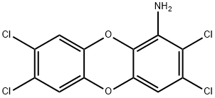 1-amino-2,3,7,8-tetrachlorodibenzo-p-dioxin 구조식 이미지