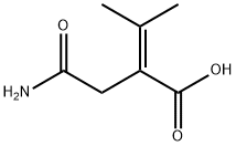 2-Butenoic  acid,  2-(2-amino-2-oxoethyl)-3-methyl- Structure