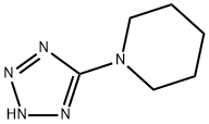 1-(2H-1,2,3,4-TETRAAZOL-5-YL)피페리딘 구조식 이미지