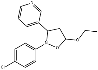 3-[2-(4-Chlorophenyl)-5-ethoxyisoxazolidin-3-yl]pyridine Structure
