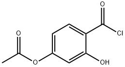 Benzoyl chloride, 4-(acetyloxy)-2-hydroxy- (9CI) 구조식 이미지
